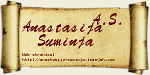 Anastasija Suminja vizit kartica